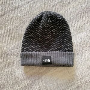 The North Face Boys Gray Patterned Knit Beanie
